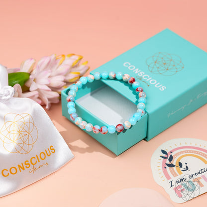 Empath’s Shield – Aqua Terra Jasper Bracelet | 6mm